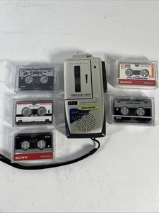 Olympus Pearlcorder J300 Micro Cassette Voice Recorder w/used Micro Cassettes - Picture 1 of 8
