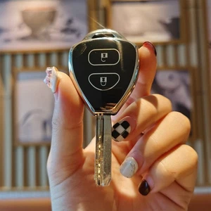 2pcs car key fob cover case for Toyota Camry Corolla Reiz RAV4 Prado Vios shells - Picture 1 of 3