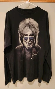 Vintage Liquid Blue Mens 1995 State of Jerry Garcia Band Tee Black Longsleeve XL - Picture 1 of 5