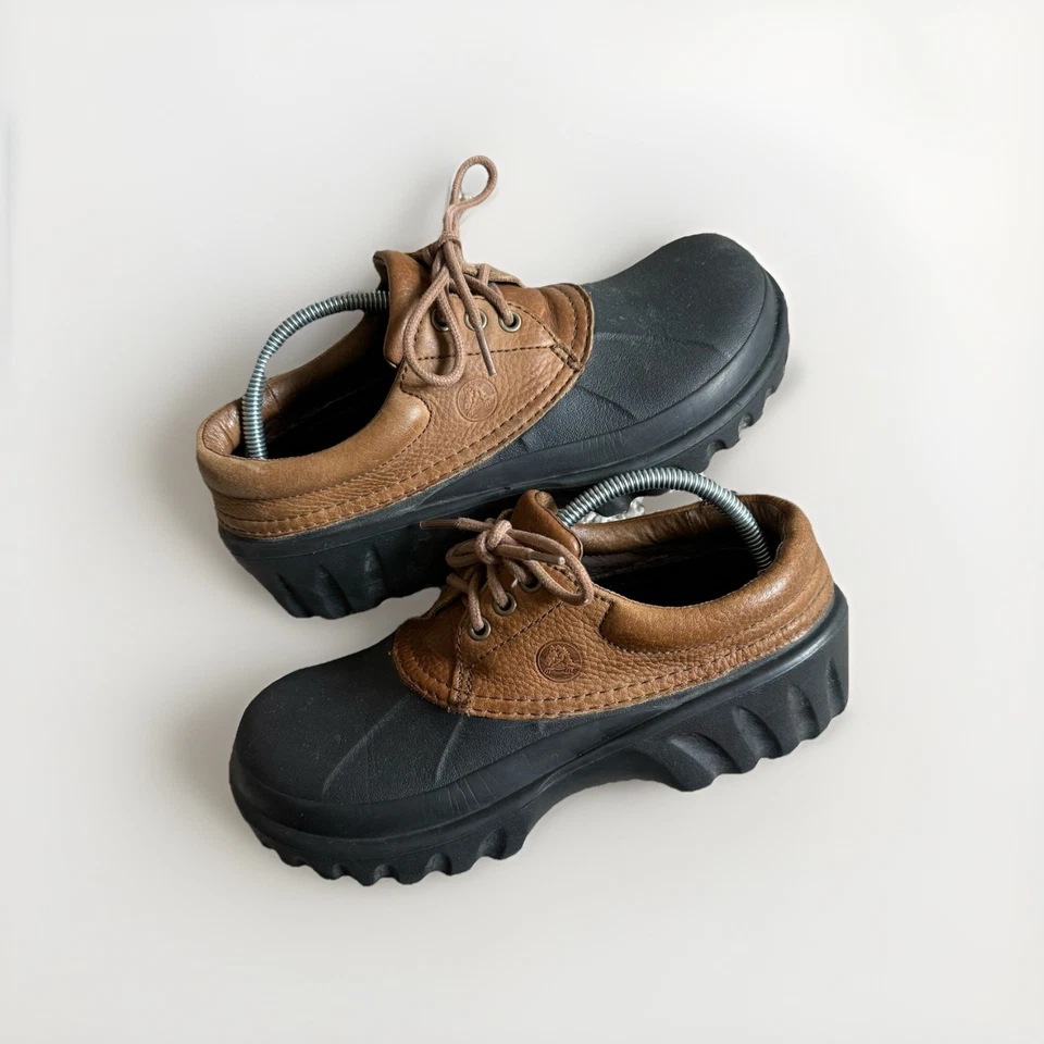 Crocs Islander Pitcrew Boat Shoes Clogs Brown Tan Black Men's Size 8 Women’s 10  - Image 1 of 4