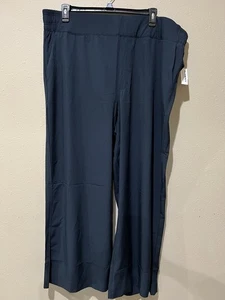 NWT Old Navy Stretchable Breathable Quick Dry High Rise Navy Slacks Size 3X - Picture 1 of 9