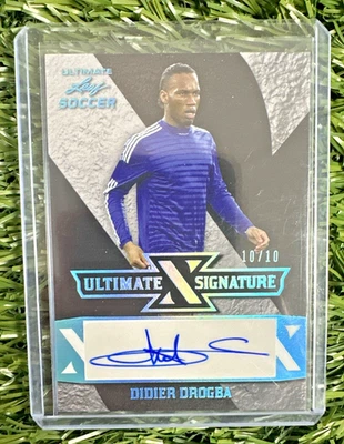 2022 Leaf Ultimate Soccer DIDIER DROGBA Ultimate Signature Auto 10/10 SSP - Image 1 of 2
