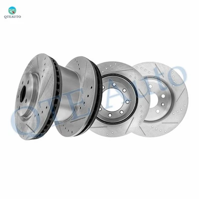 4 rotores de freio dianteiros 325mm-traseiros 340mm perfurados para 2008-2012 Ford F-250 Super Duty - Imagem 1 de 4