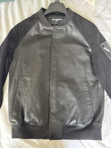 Brand New Karl Lagerfeld Leather And Suede Bomber - Men’s - Picture 1 of 6