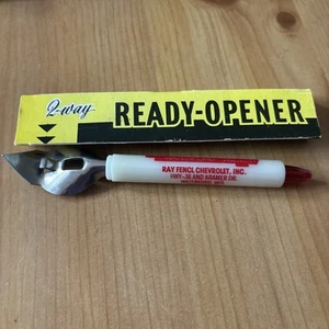 Vintage 2 Way Ready Opener Sales Builder Ray Fencl Chevy Wisconsin Waterford - Picture 1 of 7