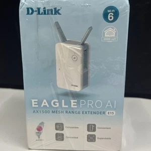 D-Link Wi-Fi 6 - Eagle Pro AI AX 1500 Mesh Range Extender E15 - Bild 1 von 7