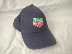TAG Heuer cap Navy Blue, cotton, with Embroidered Badge VGC - Picture 1 of 6