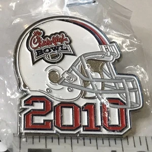 2010 Chick-Fil-A Bowl Lapel Hat Jacket Pin Football Souvenir (SP7) - Picture 1 of 7