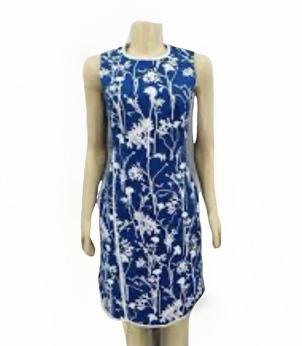 Abito Kate Spade Saturday blu bianco prendisole floreale 00 avvolgente nuovo con etichette tasche!