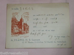 QSL RADIO CARD - G3ECS - NETHERLANDS - 1951 - Picture 1 of 1