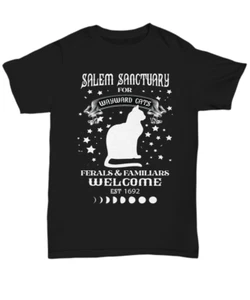 Cute Salem Cat T-Shirt Tank Top V-Neck Top Sweatshirt - Unisex Tee - Imagen 1 de 17