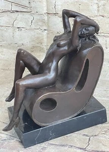 Female Bronze Nude Figurine Statue Naked Classic Lady Gift Decor Sculpture Sale - Picture 1 of 7