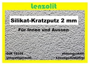 400 kg SilikatKratzputz + Scheibenputz 2mm  Silikatputz Strukturputz Aussenputz - Bild 1 von 1