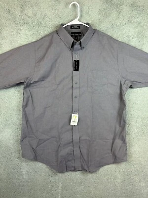 Camisa Croft & Barrow Abotonada Gris OxFord Talla 18-36 Resistente a las Arrugas Nueva Foto 1 de 4