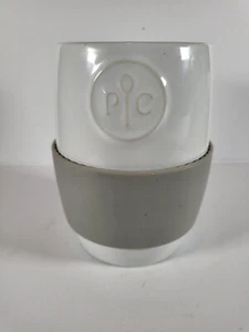 Pampered Chef Large Coffee Soup Mug White with Silicone Gripper 5" - Picture 1 of 5