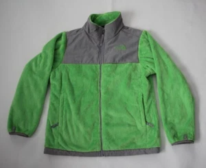 North Face Girl’s L/G 14-16 Oso Denali Super Soft Warm Green Fuzzy Jacket - Picture 1 of 6