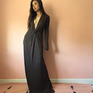 Chloe tiefes Langarmkleid UVP 4295 $ - Bild 1 von 4