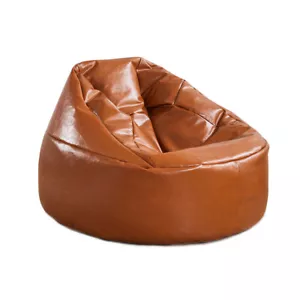 Marlow Bean Bag Chair Cover PU Couch Indoor Home Gaming Loungue Seat Lazy Sofa - Picture 1 of 11