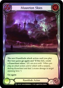 Mauvrion Skies foil (Blue) Rare Crucible Of War Unlimited Flesh And Blood - Picture 1 of 1