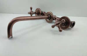Kupfer Wandmontage Badezimmer Waschbecken Wasserhahn - Bild 1 von 7