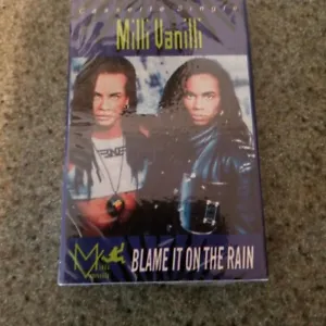 Milli Vanilli - Blame It On The Rain Cassette Single - New/Sealed Free Shipping - Picture 1 of 2
