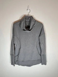 LULULEMON Rest Day Cowl Neck Pullover Sweatshirt Grey [L] $128 - Picture 1 of 2