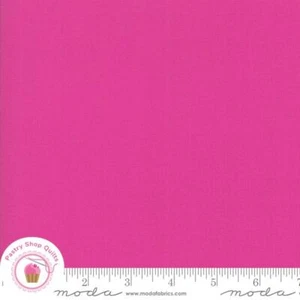 Moda BELLA SOLID 9900 301 Petunia Pink Quilt Fabric MASK Material - Picture 1 of 6