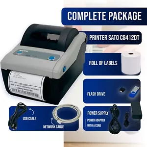 Business 4x6 Shipping Label Printer Complete Set & Label Rolls USPS UPS FedEx - Picture 1 of 19
