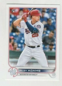 (10) Riley Adams 2022 TOPPS SERIES 1 ROOKIE LOT #158 WASHINGTON NATIONALS RC - Picture 1 of 1