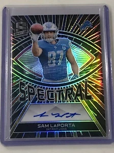 2023 Spectra Sam Laporta Rookie Auto RC /75 Spectral Signatures Hyper Lions - Picture 1 of 4