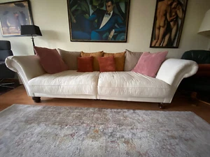 Couch Queen 3er XL, Kolonialstil, Holzfüße - Bild 1 von 3