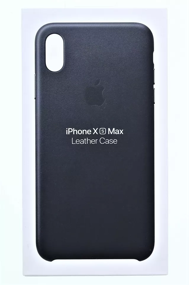 Apple Leather Case for iPhone XS Max - Black