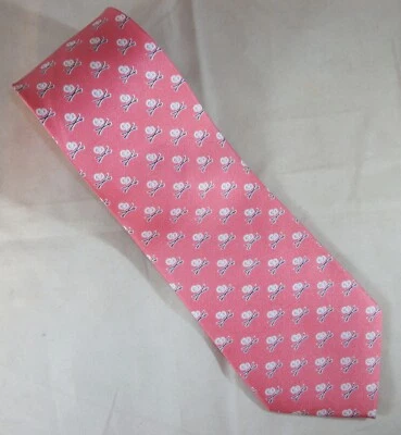 Pink UVA Virginia Cavaliers "OD" Silk Neck Tie 57" Long x 3.75" Wide (E473) - Image 1 of 3