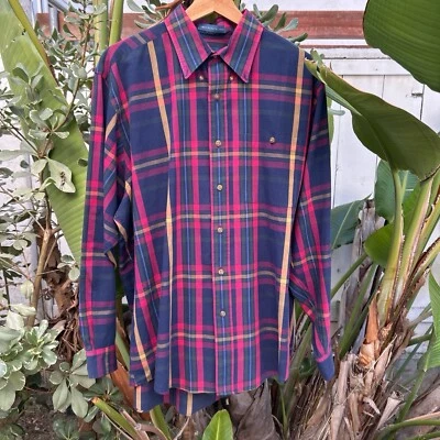Vintage 90s Cambridge Classics Mervyn’s Button Down Checkered Shirt Men’s XXL - Image 1 of 3