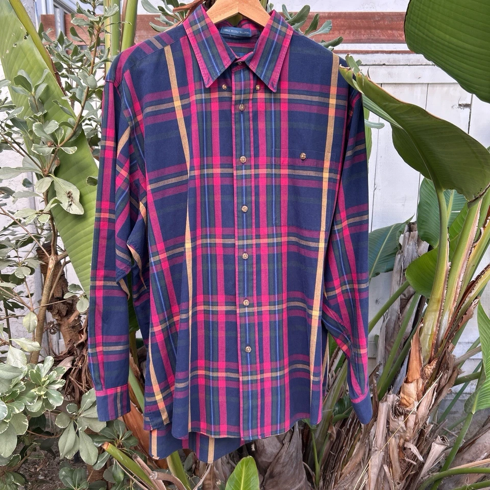Vintage 90s Cambridge Classics Mervyn’s Button Down Checkered Shirt Men’s XXL - Image 1 of 3