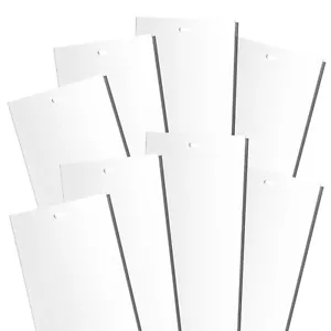 White Vertical Blinds Replacement Slats, for Doors Windows. Easy Install 82.5" - Picture 1 of 6