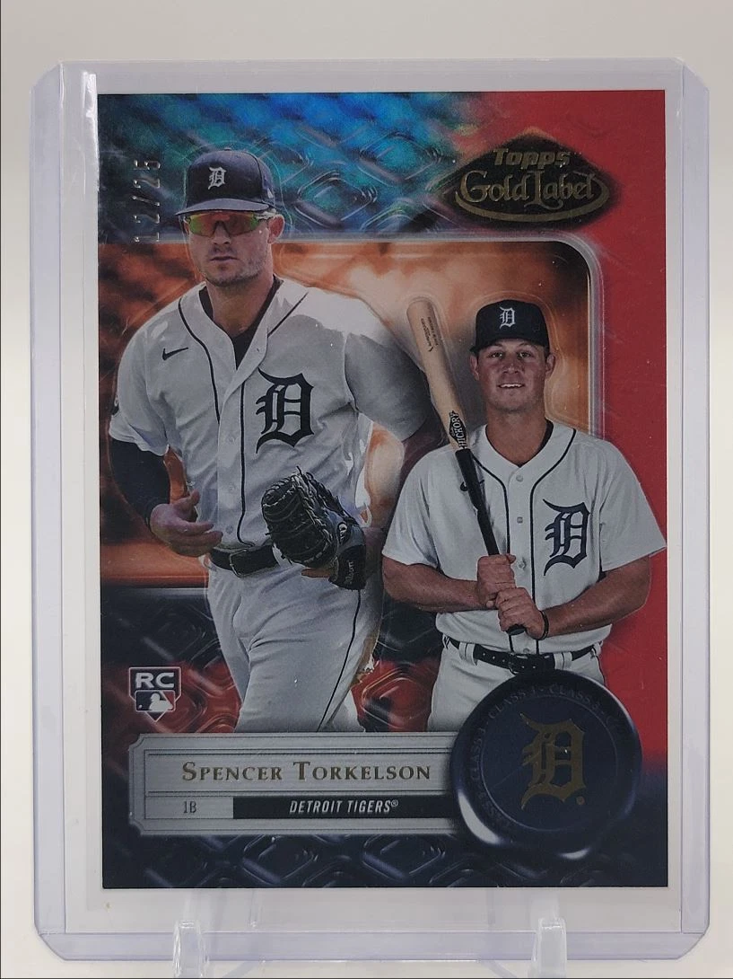 SPENCER TORKELSON 2022 TOPPS GOLD LABEL CLASS 3 RED ROOKIE RC /25 Q1995