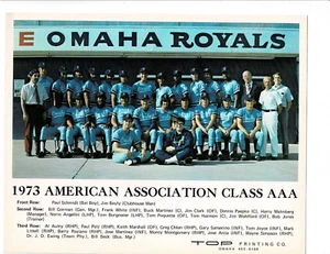 1973 Omaha Royals Teamfoto AAA American Association - Bild 1 von 1