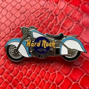LAS VEGAS USA🎸Hard Rock HOTEL®HRH PIN✅ 1995 Motorcycle White/Blue LEFT BIKE🎗 - Bild 1 von 2