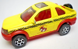 1998 MATCHBOX LAND ROVER FREELANDER NEW MEXICO TOURS YELLOW 3" DIECAST CAR W RED - Picture 1 of 6