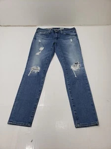 Adriano Goldschmied Womens Jeans Stilt Cigarette Skinny Leg Distressed Size 26R - Picture 1 of 8