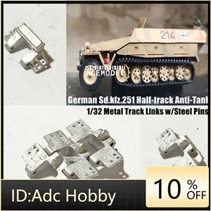 1/32 German Sd.kfz.251 Half-track Anti-Tank Lead-tin Alloy Track Links w/Pins - Picture 1 of 13