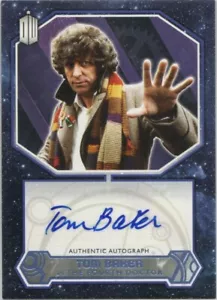 Tarjeta coleccionable autógrafa Tom Baker como el cuarto doctor #16/25 - Doctor Who 2015 - Imagen 1 de 2