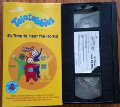 Teletubbies~It’s Time to Hear The Horns! (VHS-2004) Limited Ed Promo Tape~VHTF! - Image 1 of 4