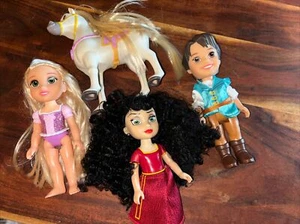 Disney Princess Tangled Rapunzel Petite Jakks Pacific Gothel Flynn Maximus - Picture 1 of 6