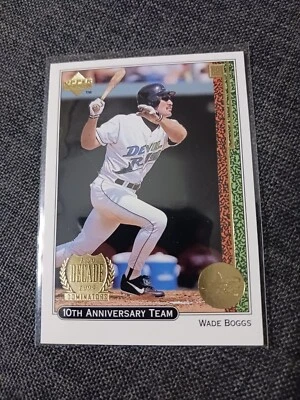1999 Upper Deck 10th Anniversary Team #X15 Wade Boggs Devil Rays - Image 1 of 2