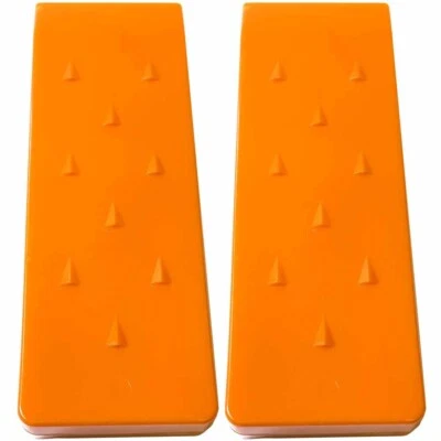 PARTS 4 OUTDOOR 2 Pack 8" Tree Felling Wedge Logging Bucking Falling ABS Plastic (Orange)