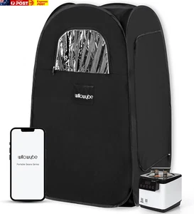 Portable Steam Sauna, Personal Home Spa Room with Bluetooth, Steamer, Sweat Tent - Picture 1 of 9
