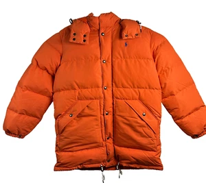 Polo Ralph Lauren Boulder Daunen Puffer Mantel Jacke College Orange Herren Gr. XXL - Bild 1 von 21
