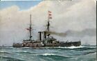 H.M.S. Duncan 1901 battleship  WWI Tuck postcard Our Ironclads V #9183 unposted